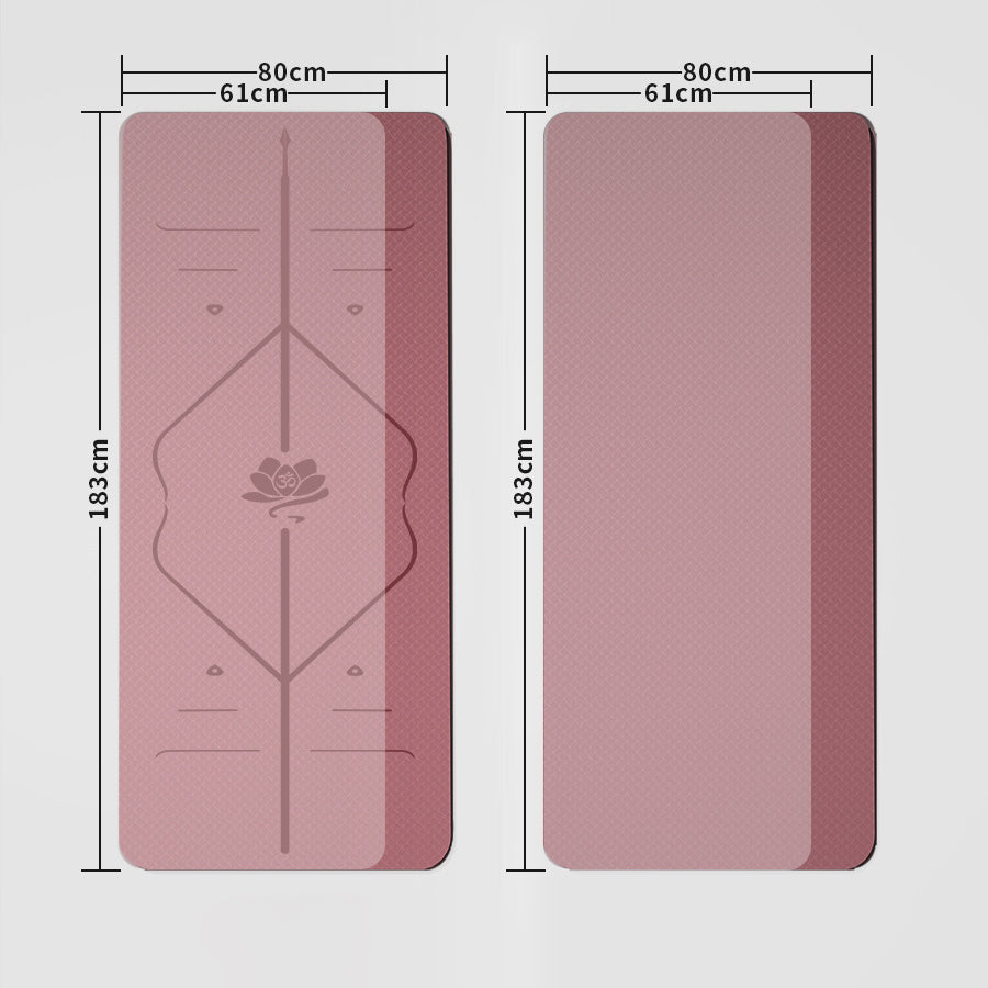 ヨガマット 6mm 8mm 高級 TPE 素材 無臭 滑りにくい 全5色 トレーニングマット エクササイズマット ピラティスマット トレーニング ストレッチ ダイエット ノンスリップ 防音 縄跳び フロアマット ダンスマット クッション 肌に優しい