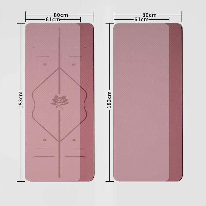 ヨガマット 6mm 8mm 高級 TPE 素材 無臭 滑りにくい 全5色 トレーニングマット エクササイズマット ピラティスマット トレーニング ストレッチ ダイエット ノンスリップ 防音 縄跳び フロアマット ダンスマット クッション 肌に優しい
