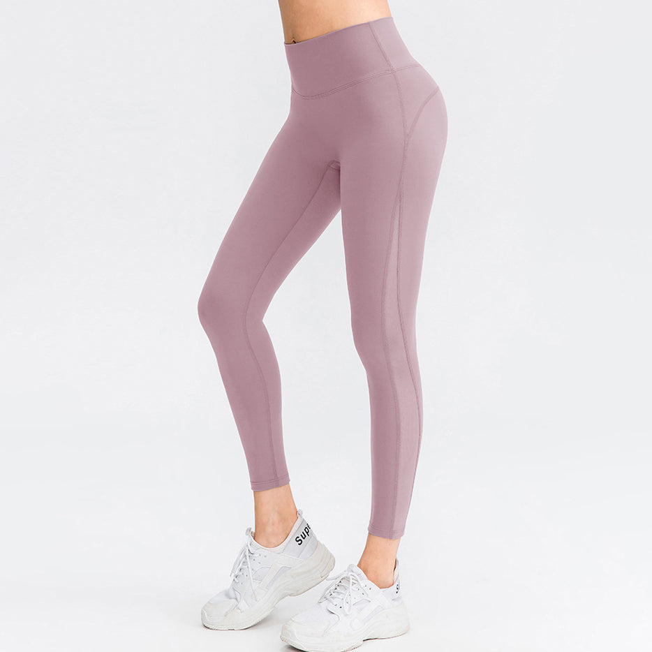 ヨガレギンス ヨガタイツ パンツ 美尻 美脚 ヒップ アップ 着圧 无缝 メッシュ 速乾 ストレッチ おしゃれ 快適 ハイウエスト 薄手 シースルー 細見え 大きいサイズ 全8色 スポーツ フィットネス ジム ピラティス ホットヨガ ランニング S-XXL