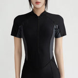 温泉水着 新品速乾ワンピース長袖日焼け止め、お腹カバー、着痩せ、コンサバ、平角、プロスポーツ、