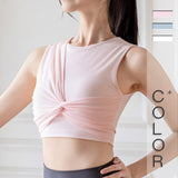 タンクトップ ヨガウェア カップ付き へそ出し 広幅肩紐 クロス メッシュ ラウンドネック スポーツ フィットネス ランニング おしゃれ 全3色 S-XL