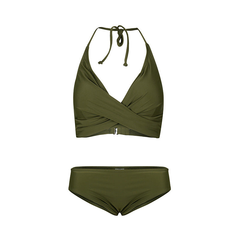 着痩 せセクシー ビーチ ツーピース水着