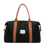 Yoga Bag Simple Retro Nylon Solid Color Zipper Handy Side Pocket Portable F