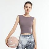 Yoga tops, round neck, 3 colors to choose from, switching, breathability, quick drying, sweat absorption, running, slimming, slim, elegant, easy to match, sexy, stylish, cheap, tight, S~L