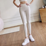 Yoga Bottoms Leggings 8 Colors to Choose From High Waist Belly Cover Elastic Waist Hip Lift Breathable Quick Drying Sweat Absorbent Sports Slim Slimming Sexy Fashionable Luxurious S~XL