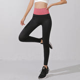 Leggings Yoga Bottoms Slim Retro Nylon Print High Waist Contrast Breathable Color Quick Dry Sweat Wicking Thin Hip Lift Ankle Length 10 Colors Available SL