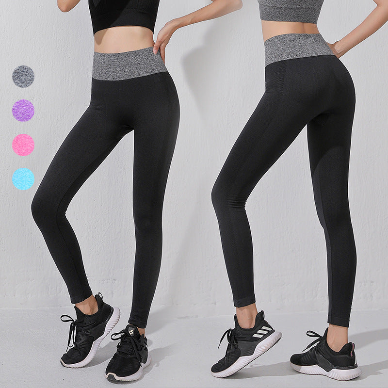 Leggings Yoga Bottoms Slim Retro Nylon Print High Waist Contrast Breathable Color Quick Dry Sweat Wicking Thin Hip Lift Ankle Length 10 Colors Available SL