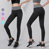 Leggings Yoga Bottoms Slim Retro Nylon Print High Waist Contrast Breathable Color Quick Dry Sweat Wicking Thin Hip Lift Ankle Length 10 Colors Available SL