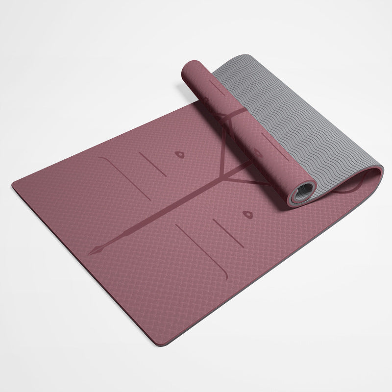 ヨガマット 6mm 8mm 高級 TPE 素材 無臭 滑りにくい 全5色 トレーニングマット エクササイズマット ピラティスマット トレーニング ストレッチ ダイエット ノンスリップ 防音 縄跳び フロアマット ダンスマット クッション 肌に優しい