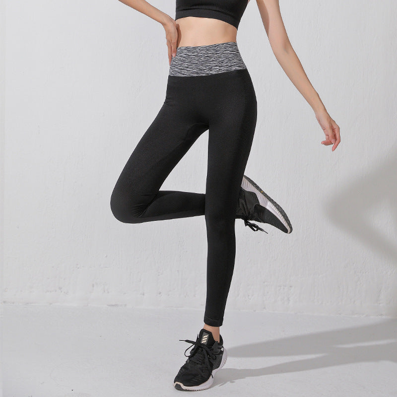 Leggings Yoga Bottoms Slim Retro Nylon Print High Waist Contrast Breathable Color Quick Dry Sweat Wicking Thin Hip Lift Ankle Length 10 Colors Available SL