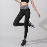 Leggings Yoga Bottoms Slim Retro Nylon Print High Waist Contrast Breathable Color Quick Dry Sweat Wicking Thin Hip Lift Ankle Length 10 Colors Available SL