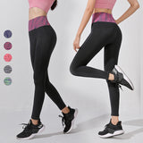 Leggings Yoga Bottoms Slim Retro Nylon Print High Waist Contrast Breathable Color Quick Dry Sweat Wicking Thin Hip Lift Ankle Length 10 Colors Available SL