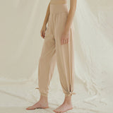 ジョガーパンツ ヨガパンツ ガウチョパンツ ポケット付き ゆったり ハイウエスト 吸汗速乾 リボン サイドスリット 柔らかく カジュアル 全4色 ダンス スポーツ ピラティス ランニング S-L