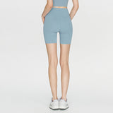 ショートパンツ 桃尻 シームレス スリムアップ 着圧 ヒップアップ 美尻 ハーフパンツ 短パン 4分丈 ストレッチ おしゃれ 速乾 快適 ハイウエスト 柔らかく 全5色 スポーツ フィットネス ジム ピラティス ランニング S-L