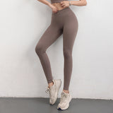 Yoga leggings, yoga pants, back V-line, beautiful buttocks, hip-up, peach buttocks, sexy gathers, beautiful legs, compression, seamless, stretchy, stylish, high waist, plain, 15 colors available, yoga tights, sports, fitness, Pilates, running, S-XL 