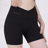 V Waist Slimming Sports Shorts Women's Pocket Fitness Internet Celebrity Peach Butt Lift Yoga Butt Lift Hot Pants 