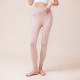 New Running Fitness Slimming Internet Celebrity Tight Nude Yoga Pants Women's Color Matching Cross Crotch Sports Pants 