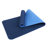 Yoga Mat TPE 6mm Wide with Position Lines Training Mat Exercise Mat Recommended for Stretching Hot Yoga Pilates Diet Exercise 8 Colors Available