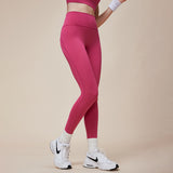 ヨガレギンス バッククロス 美脚 美尻 ヒップアップ 日焼け止め 着圧 桃尻 シームレス タイツ スポーツ フィットネス ピラティス ジム ストレッチ ハイウエスト 吸汗速乾 大きいサイズ 無地 全5色 足首丈 S-XL