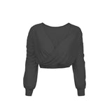 New One Two Wear Multi-Purpose Palace Style Yoga Wear Loose Honeycomb Breathable Dusk Cloud Gauze Running Sports Top for Women 