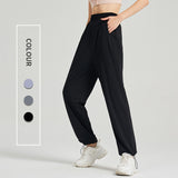 Women's Plus Size Sports Pants Running Slim Fit Outdoor Casual Pants Work Dance Loose Pants 9 Points Thin Spring 