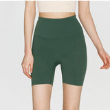 ショートパンツ 桃尻 シームレス スリムアップ 着圧 ヒップアップ 美尻 ハーフパンツ 短パン 4分丈 ストレッチ おしゃれ 速乾 快適 ハイウエスト 柔らかく 全5色 スポーツ フィットネス ジム ピラティス ランニング S-L