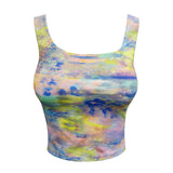 Yoga wear for women, very popular U-shaped beautiful back, stylish round neck, moisture wicking, digital print fitness short sports bra 