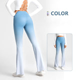 Jogger pants, flare pants, gradation, beautiful buttocks, hip-up, high waist, 5 colors, yoga pants, seamless, relaxing pants, sports, fitness, Pilates, running, outlet, S-XL 