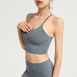 Yoga tops, bra tops, U-neck, pads, no wires, 5 colors to choose from, sports, breathable, open back, super flattering, stylish design, slim, sexy, mature and cute❀✿❀, trendy, stylish, luxurious, S~XL 