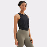 Tank top, yoga wear, top, wrap, back ribbon, back slit, no movement, sleeveless, won't turn up, quick drying, soft, large size, covers body shape, straight bone structure, 7 colors, sports, fitness, Pilates, running, gym, S-XXL