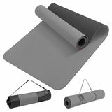 Yoga Mat TPE 6mm Wide with Position Lines Training Mat Exercise Mat Recommended for Stretching Hot Yoga Pilates Diet Exercise 8 Colors Available