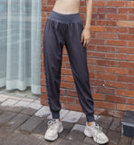 Long pants, yoga bottoms, alphabet, sports, casual, high waist, S~L