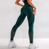 Leggings, Long Pants, Yoga Bottoms, High Waist, Breathable, Hip-Lifting, Quick-Drying, Mesh, Exercise, Women's, S~XL 