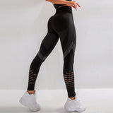 Leggings, Long Pants, Yoga Bottoms, High Waist, Breathable, Hip-Lifting, Quick-Drying, Mesh, Exercise, Women's, S~XL 