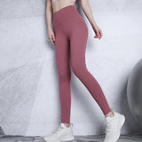 Yoga Bottoms Leggings Available in 2 Colors High Waist Breathable Sports Sweat Absorbent Quick Drying Breathable Hip Lift Slimming Retro S~L