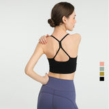 Yoga tops, bra tops, U-neck, pads, 4 colors to choose from, sports, fitness, open back, unique design, pretty, trendy, retro, cheap, sexy, S~XL 