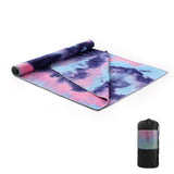 Yoga towel, blanket, stylish, tie-dyed, colorful, cute, non-slip, sweat-absorbent, water-absorbent, Pilates, stretching, yoga towel, yoga rug, quick-drying, ultra-lightweight, foldable, training, exercise, hot yoga, large, 6 colors, mat towel 