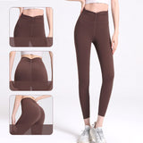 Yoga bottoms, leggings, 8 colors to choose from, high waist, breathable, quick drying, sweat absorbing, belly cover, elastic waist, hip lift, slim, slimming, sexy, stylish, easy to match, cute, fashionable, charming, S~XL 