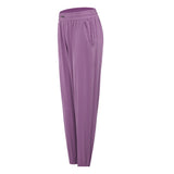 Long pants, yoga bottoms, solid color, quick drying, ankle length, casual, cute, training, S~XL