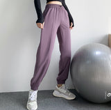 Long pants, yoga bottoms, solid color, quick drying, ankle length, casual, cute, training, S~XL