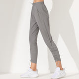 Jogger pants, yoga pants, plain, high waist, slimming legs, with pockets, stretch, slimming, mesh, sweat wicking, quick drying, breathable, drawstring, casual, slimming, running, fitness, sports, gym, breathable, S~XL 