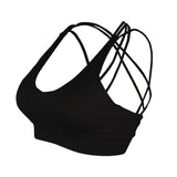 Yoga tops, bra tops, U-neck, pads, no wires, 3 colors to choose from, high waist, breathable, quick drying, sweat absorbent, sports, super flattering, open back, Korean style♥, retro, pretty, easy to match, cute, fashionable, S~XL 