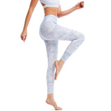 Yoga leggings, beautiful buttocks, beautiful legs, hip-up, compression, slimming, yoga tights, stretch, slim legs, stylish, high waist, pattern, colorful, gradation, 6 colors available, sports, fitness, gym, Pilates, running, S-XL