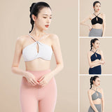 Bra Top Yoga Top Sexy Fashion Nylon Plain 4 Colors to Choose From Non-Wired Super Push Up/Push Up Backless Breathable Moisture Wicking Quick Drying S-XXL