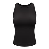 Tank top, yoga top, more than worth the price, tight, round neck, with cups, racer back, won't turn up, solid color, 5 colors available, breathable, quick drying, sports, belly cover, fitness, sweat absorbent, padded, running, handy, Pilates, S-XL