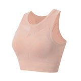 Yoga tops, bra tops, round neck, 5 colors to choose from, switching, openwork, sports, fitness, breathable, sweat-absorbent, quick-drying, thin, padded, non-wired, slimming, easy to match, sexy, charming, retro, S~L 