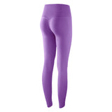 Leggings, Yoga Bottoms, Slim, Simple, Solid Color, High Waist, Breathable, Quick Drying, Sports, Stomach Cover, Fitness, Sweat Absorbent, Hip Lift, Running, Strong Elasticity, Pilates, Ankle Length, 7 Colors Available, SL