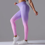 Yoga leggings, beautiful buttocks, hip-up, gradation, compression, seamless, quick-drying, high waist, cute, slimming, breathable, sexy, ankle length, 10 colors available, slimming tights, slimming legs, sports, fitness, Pilates, running, SL 