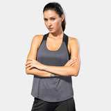 Tank top, yoga wear, top, open back, mesh, elastic, wrap, long, hides belly, wide shoulder straps, racer back, stretch, quick drying, loose, thin, cool, covers body shape, 7 colors, sports, fitness, gym, running, large size, S-XXL