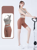 Bra top, shorts, yoga set, U-neck, 6 colors to choose from, high waist, switching, color scheme, sports, breathable, quick-drying, sweat-absorbing, hip lift, belly cover, open back, pretty, elegant, easy to match, sexy, daily, feminine, S~XXL